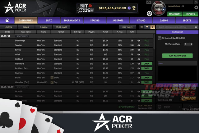 ACR Poker Screenshots