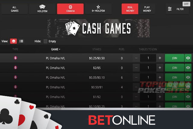 BetOnline Poker Screenshots