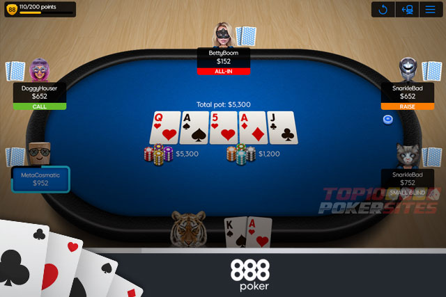888poker-Tisch