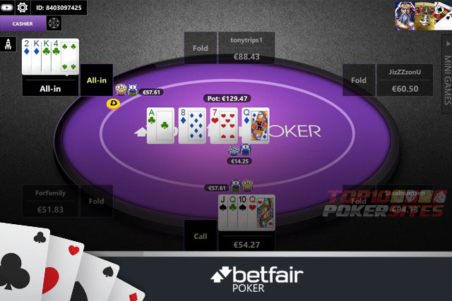 screenshot Betfair Poker NJ