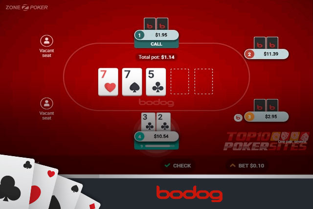 Bodog Poker Table
