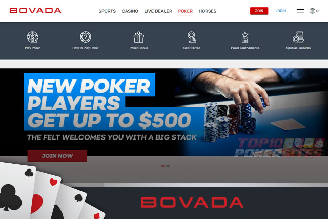 screenshot Bovada Poker