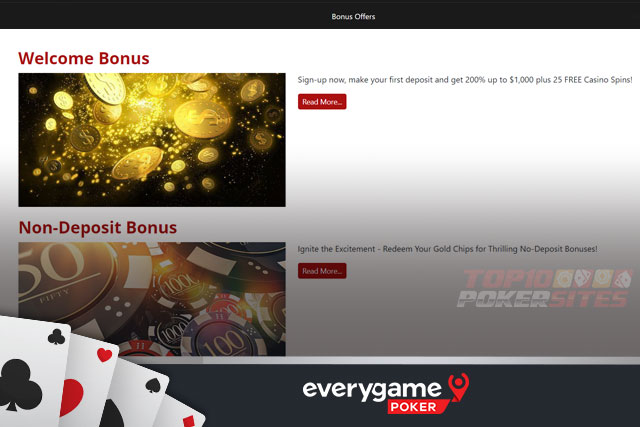 Everygame Poker Promotions