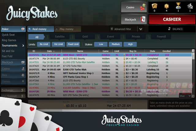 Juicy Stakes Poker Tournaments