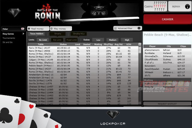 screenshot Lock Poker
