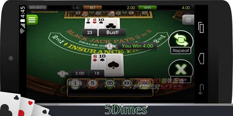 5Dimes Poker Mobile
