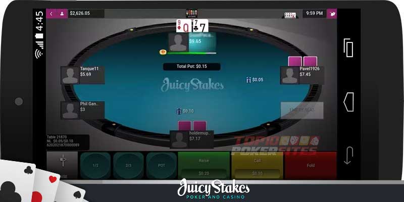 Juicy Stakes Poker Mobile