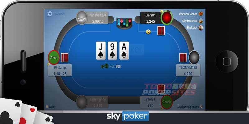 Sky Poker Mobile App