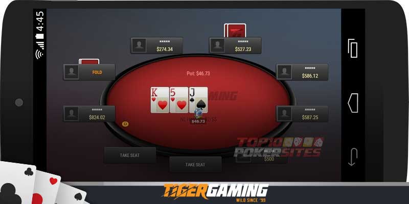 Gra w TigerGaming Poker na komórkę