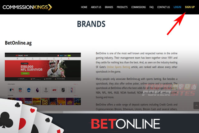 BetOnline Poker Affiliate Program Signup