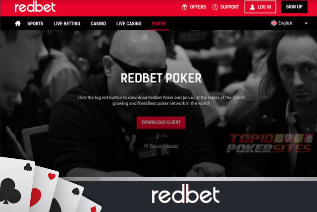 screenshot Redbet Poker